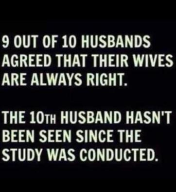 Makes you wonder where that husband is....
