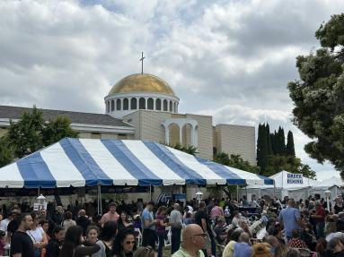 Lots of people visiting the Festival 