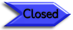 A Blue Arrow that says Closed