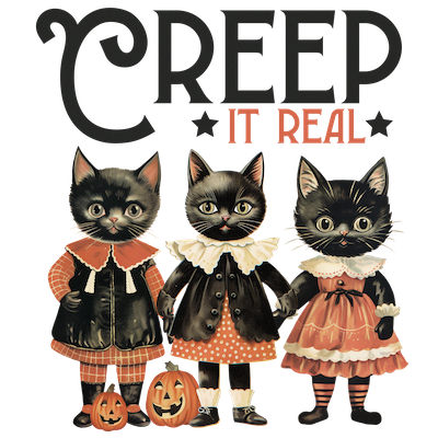 Creepy Halloween Kitties