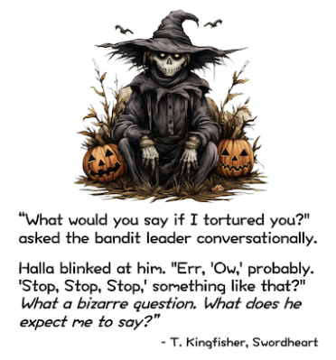 Creepy Halloween Image with Quote