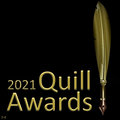 The logo for the 2021 Quill Awards