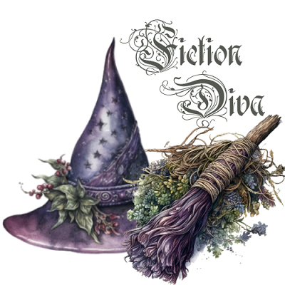 This is a Witch Hat Image, a Broom Stick Image, and a Fiction Diva Signature. 