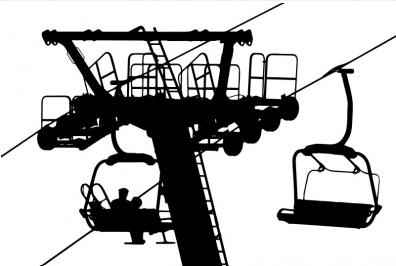 Clipart of a ski Lift