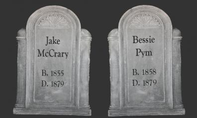 A pair of tombstones