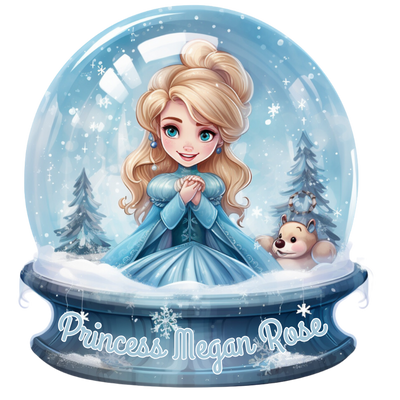Snow globe Princess Image. Reminds me of Elsa.