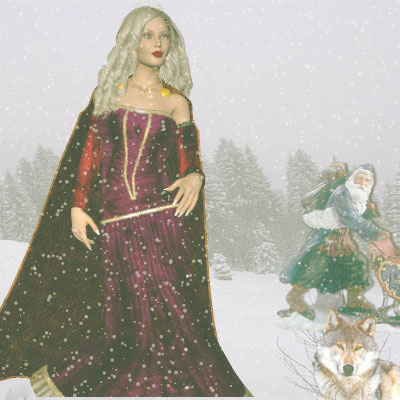 Beautiful Poser by Angel of a Princess, Santa and wolf.