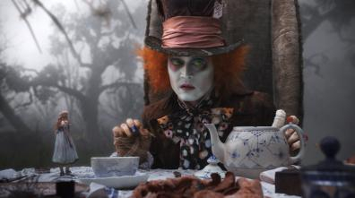 Mad Hatter, Tea Set and Alice Image