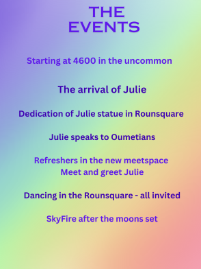 page 2 of invite to Julie day