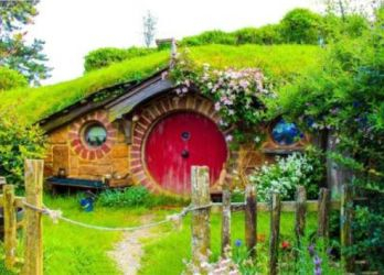 The Baggins' home in the Shire.
