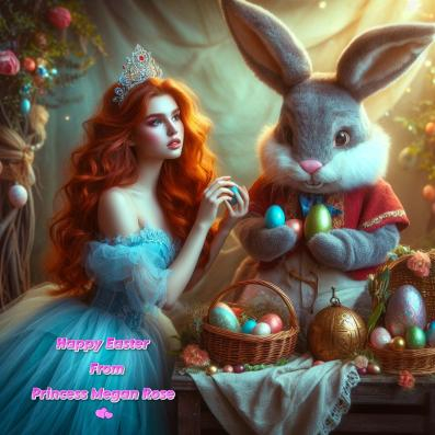Princess Megan and Bunny Easter Poser 