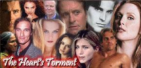 A collage of characters for "The Heart's Torment"