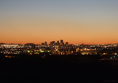 Phoenix Skyline. Image captured from Papago Park, Phoenix, ArizonA.