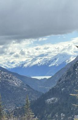 View from our train in Skagway Alaska