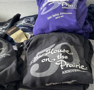 Souvenir sweatshirts from the Little House Reunion