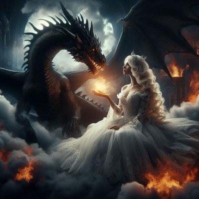 A third Blonde Princess and Dragon Poser.