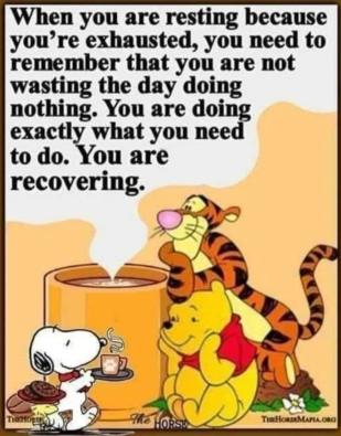It's what I'm trying to do today since I'm once again fighting this cold