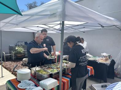Tacos SoCal Style. A local vendor serves up tacos!