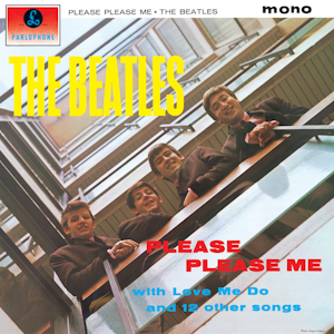 UK album cover of Please Please Me. For my Beatles Extravaganza.