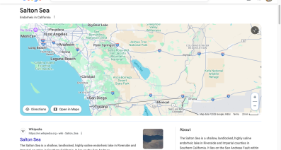 Salton Sea in California USA.