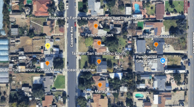 Map of my stalkers.