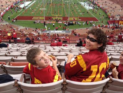Andy and I at our first College Football game.