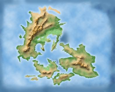 Drawn from a template for creating a basic map for SciFi/Fantasy worlds