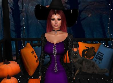 Witch and black cat image 2025 made by best friend Angel.