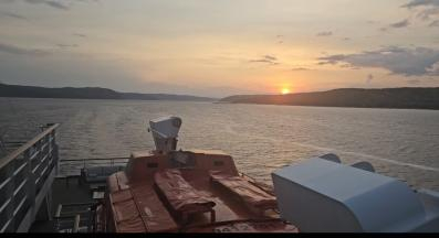 Setting sun
