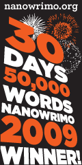 A winning NaNoWriMo graphic from 2009