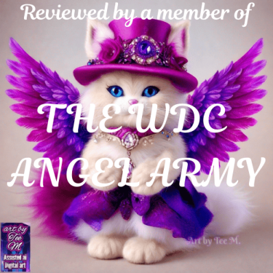 Kitten in purple hat with matching wings