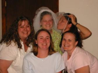 Wedding Prep ~ All wedding prep requires a certian amount of goofiness. This is me in CT last summer with my old college buds.