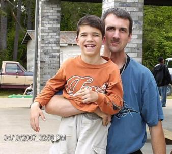 Josh and his Dad ~  This is a picture that was taken on the only day we've been able to see him since Dec. 11 2006. He is at a residential treatment center for treatment of his bipolar disorder.*Cry* *Frown* I miss him so much. 