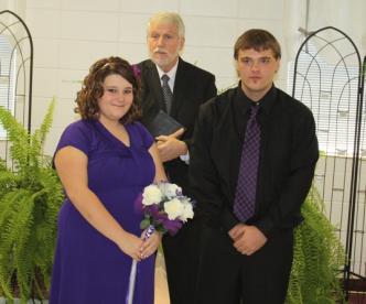 Mr. and Mrs. David Smallwood ~  A dear friend of ours, "Daddy John," performed the ceremony. 