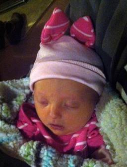 10-30-2012 ~  Rosalie's Halloween outfit. Piglet! 