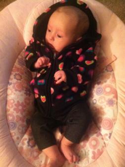 11-23-2012 ~  In a snazzy new coat with real jeans! 