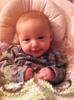 01-13-2013 ~  Having fun with Mommy and cuddling with blankets. 