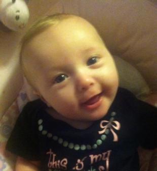 February 3, 2013 ~  "This is my Little Black Dress" onesie. 