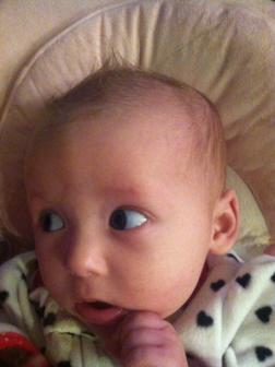 January 7, 2013 ~  Not sure what to make of this spiked hair style. 