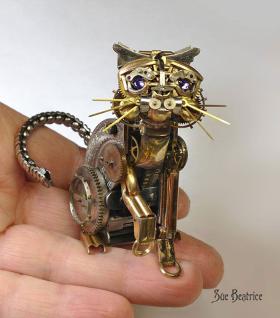 Mecha ~  Mecha, Gabe's Clockwork pet cat, only full size. 