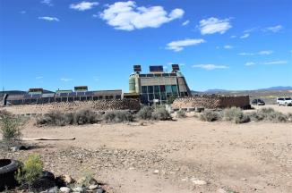 An 'Earthship' house, part of the Taos Earthship Community ~  An Earthship is a type of passive solar house that is made of both natural and upcycled materials such as earth-packed tires, pioneered by architect Michael Reynolds.

 The Earthship archecture concept began to take shape in the 1970s. The architect Michael Reynolds wanted to create a home that would do three things: first, it would utilize sustainable architecture, and material indigenous to the local area or recycled materials wherever possible; second, the homes would rely on natural energy sources and be independent from the “grid”; thirdly, it would be feasible for a person with no sp...