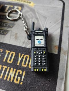 2 GB USB Drive ~ This is a small replica of an APX8000 radio, something I've taught for many years now.  I once had students disassemble them as part of the class.